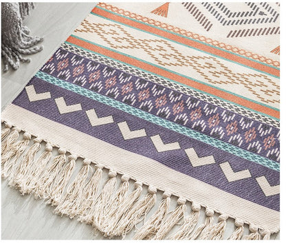 Sephie Hand Woven Cotton Linen Long Area Rug