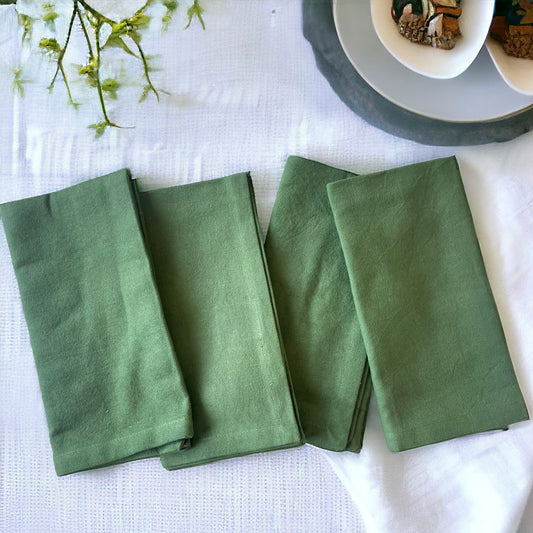 Cardin Green Cotton Napkin - Set of 4 pieces