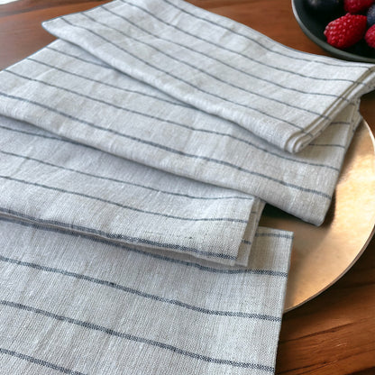 Fiord Stripe Linen Napkin - Set of 4 pieces