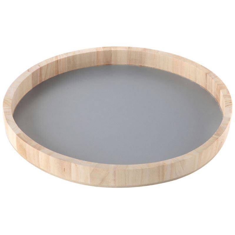 Rustic Taupe Wooden Tray