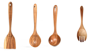 Locke Teak Wood Kitchen Utensils