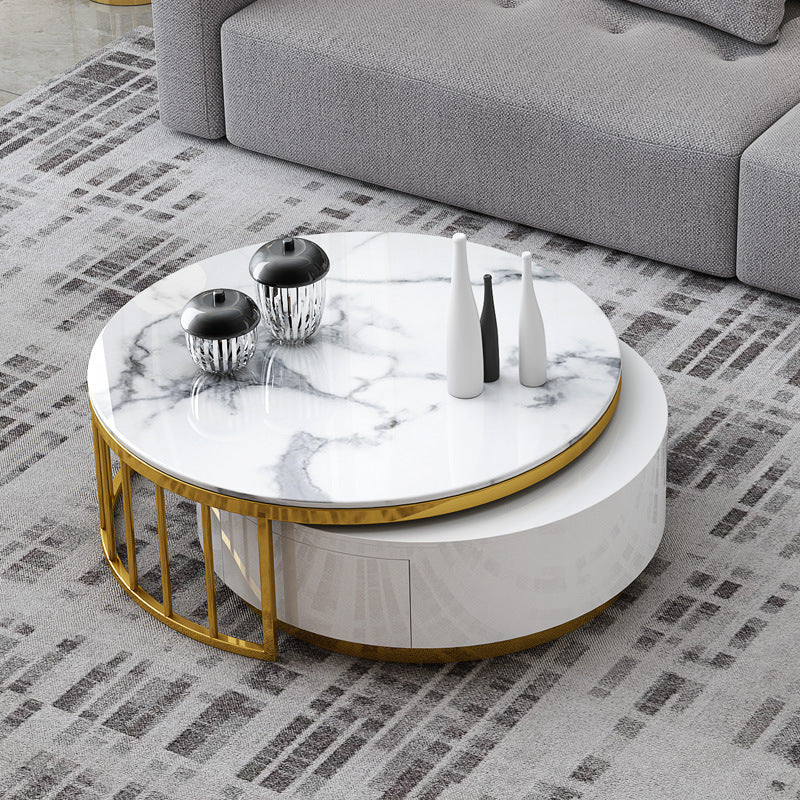 Danal Marble Round Nesting Coffee Table