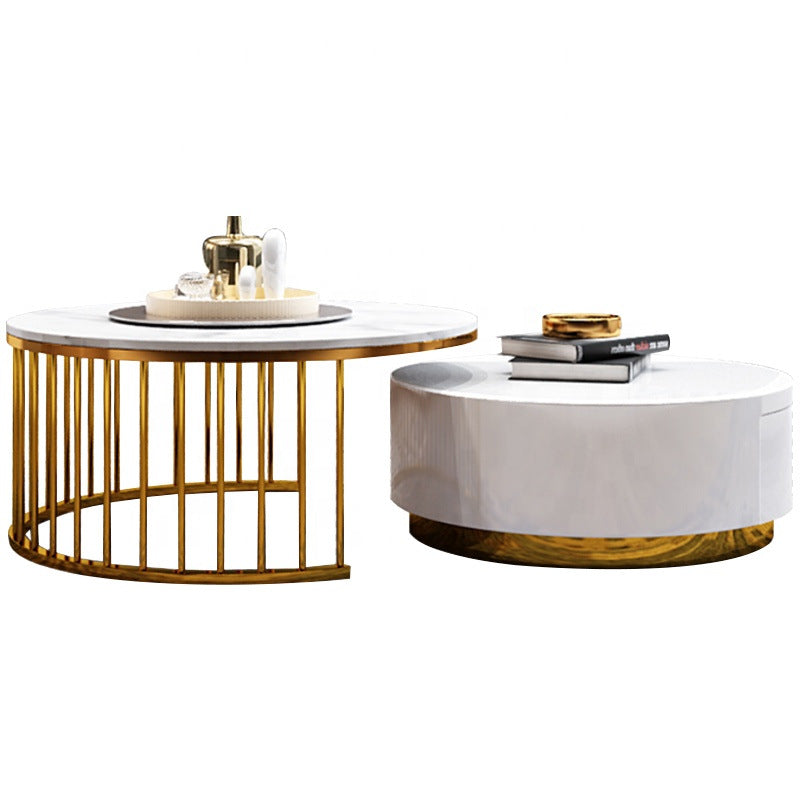 Danal Marble Round Nesting Coffee Table