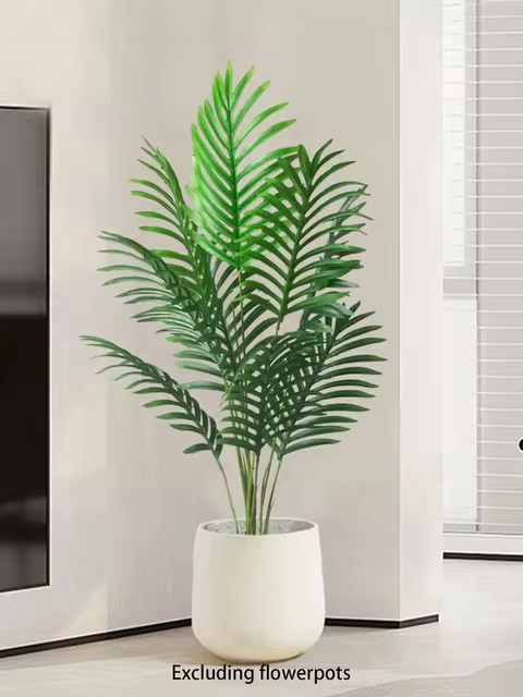 Artificial Palm Tree Plastic Turtle Back Plants Leaf Schefflera Tropical Tree Home Office Party Outdoor Decor