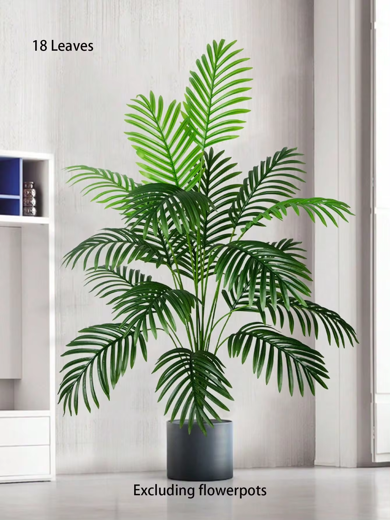 Artificial Palm Tree Plastic Turtle Back Plants Leaf Schefflera Tropical Tree Home Office Party Outdoor Decor