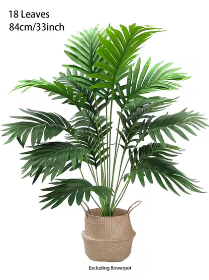 Artificial Palm Tree Plastic Turtle Back Plants Leaf Schefflera Tropical Tree Home Office Party Outdoor Decor