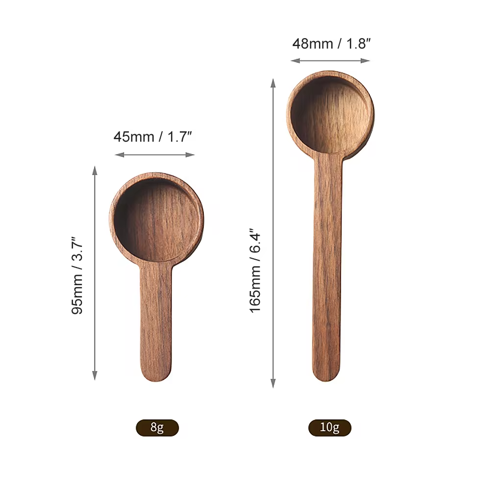 Wooden Measuring Spoon Set Kitchen Measuring Spoons Tea Coffee Scoop Sugar Spice Measure Spoon Measuring Tools for Cooking Home