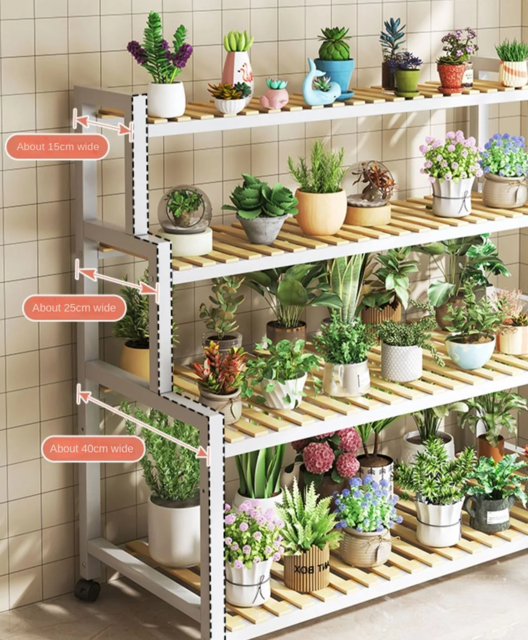 Flower Rack Living Room Floor-standing Balcony Shelf Iron Succulent Indoor Multi-layer Ladder Type Flower Rack Plant Pot Holder