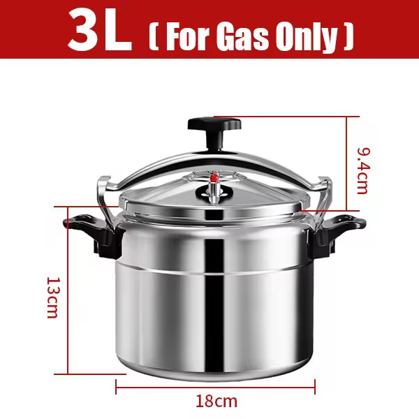 3L/5L Pressure Cooker Aluminum Explosion Proof Pressure Canner with Safety Lock Pressure Cookers Canners Only for Gas