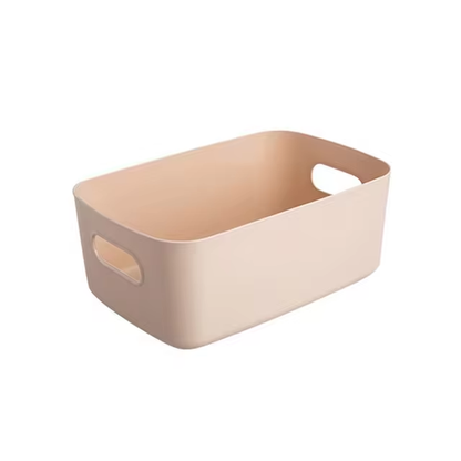 Desktop Cosmetic Storage Box Bathroom Kitchen Bedroom Plastic Storage Basket S-L Dormitory Miscellaneous Storage Box 1Pc