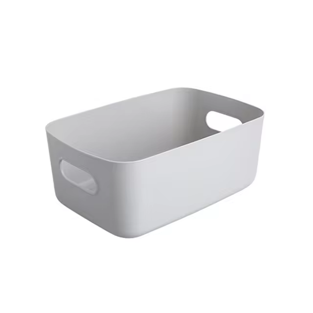 Desktop Cosmetic Storage Box Bathroom Kitchen Bedroom Plastic Storage Basket S-L Dormitory Miscellaneous Storage Box 1Pc