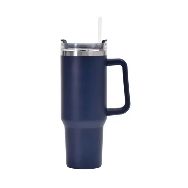 40oz 1200ML High Quality Insulated Tumbler with Handle Straw Double Wall Thermal Iced Travel Cup Coffee Cup Perfect Gift