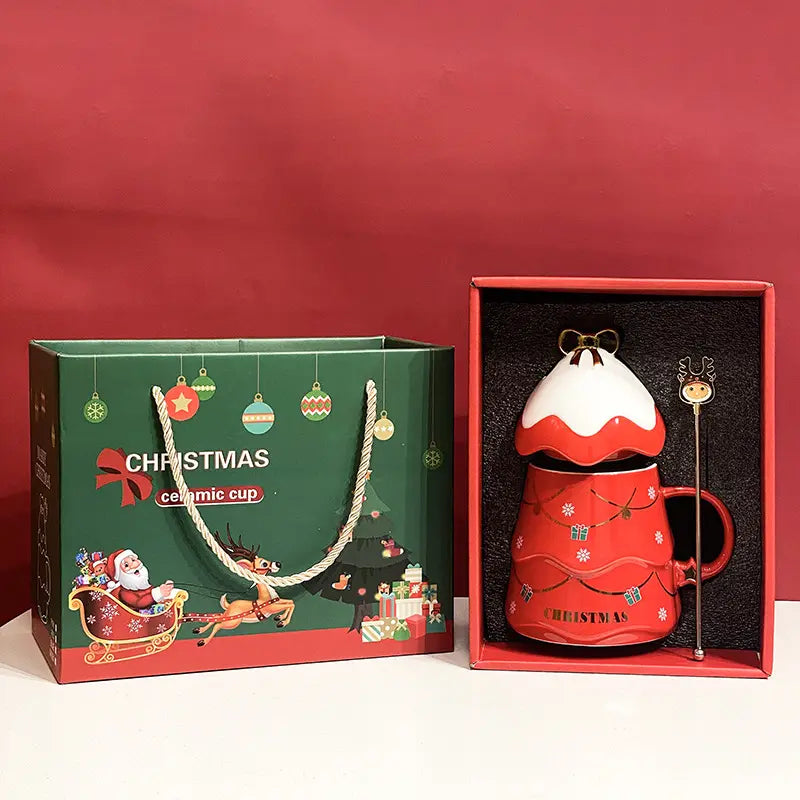 Christmas Ceramic Mug Set