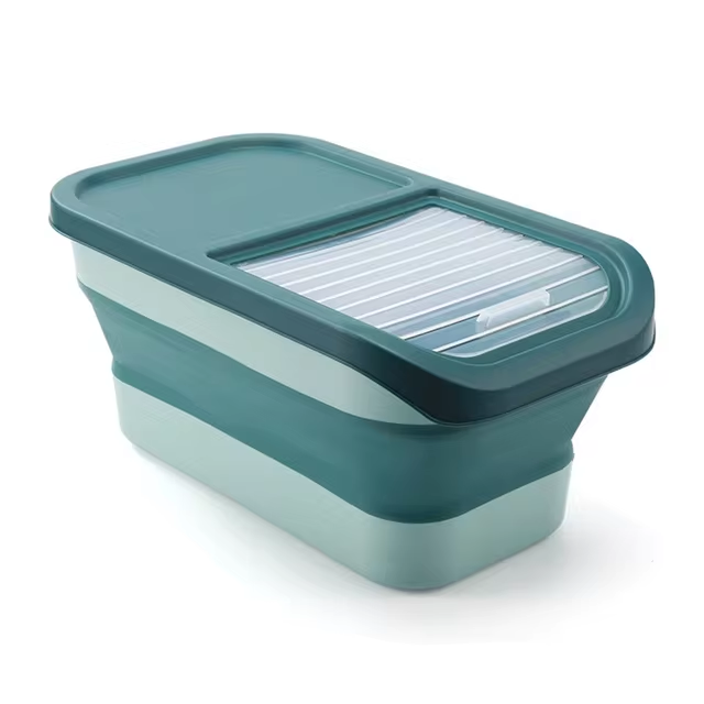 Cat Dog Food Storage Container Collapsible Dry Cat Food Box With Lids Airtight Sealing Kitchen Grain Rice Storage Box