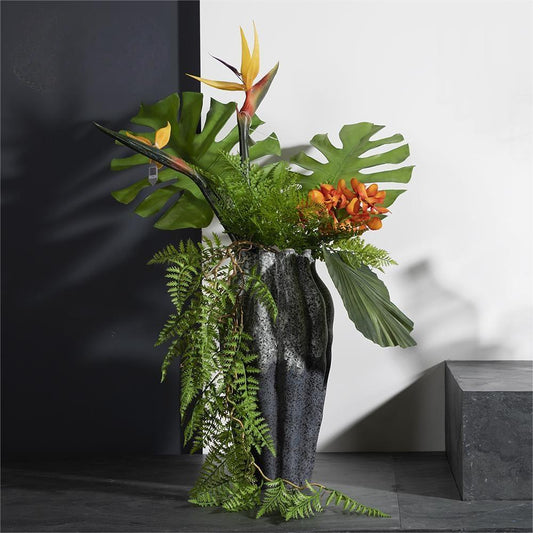 Decorative Large Vase Modern Gray