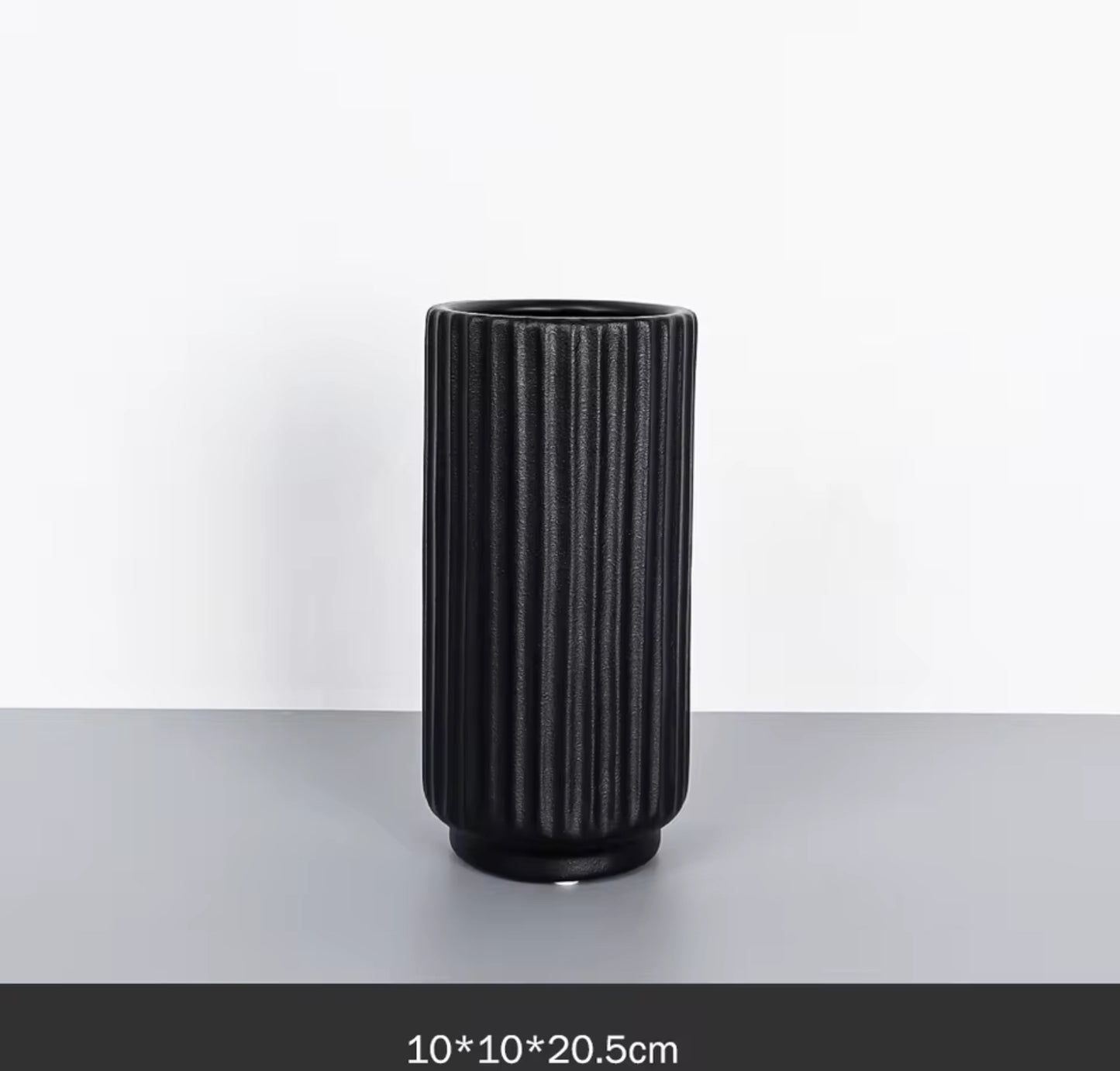 Rory Matte Black Vase - Set of 2 pieces