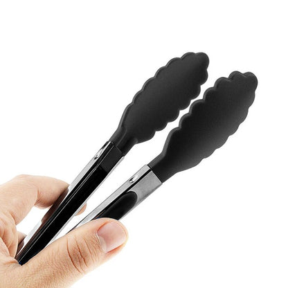 7/9/12inch Silicone Kitchen BBQ Tongs Stainless Steel Locking Cooking Tongs with Silicone Tips Non-Slip Food Tongs for Cooking