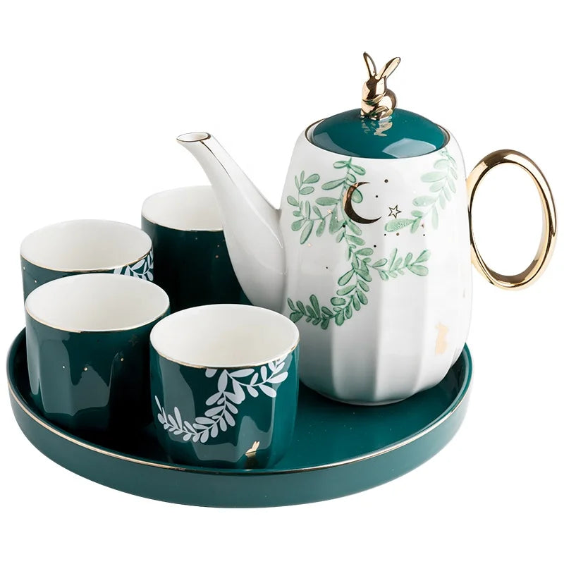 Aurora Green Tea Set