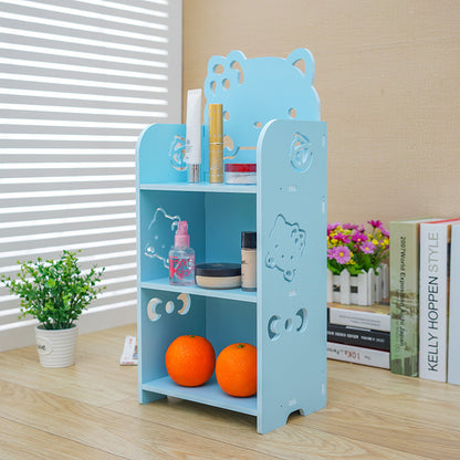 Carved bedside Shelves Hello Kitty Blue