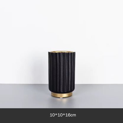 Rory Matte Black Vase - Set of 2 pieces