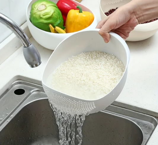 Rice Drainage Basket Rice Filter Fruit and Vegetable Drainage Sieve Kitchen Supplies Small Tools Multi-purpose