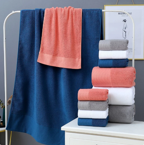 100% Egyptian Cotton Hand Towel Thickening and Extra Large Bath Towel - Heavyweight and Absorbent Top Luxury