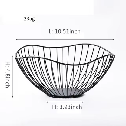 Fruit bowl washing fruit hollow drain basket iron fruit basket living room coffee table net red fruit plate snack storage basket