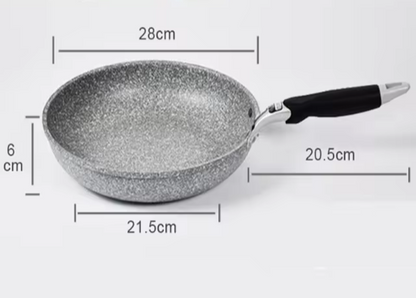 Durable Stone Frying Wok Pan Non-stick Ceramic Pot Induction Fryer Steak Cooking Gas Stove Skillet Cookware Tool for Kitchen Set