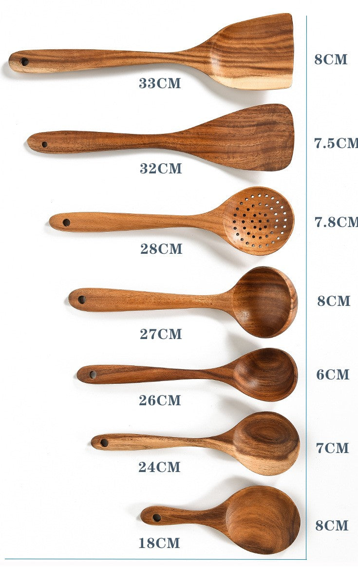 Locke Teak Wood Kitchen Utensils