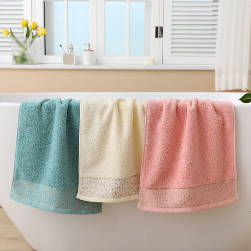 hand towel cotton thickened absorbent plain color adult household men and women face towel with hand gifts