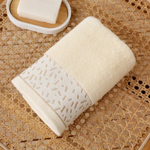 hand towel cotton thickened absorbent plain color adult household men and women face towel with hand gifts