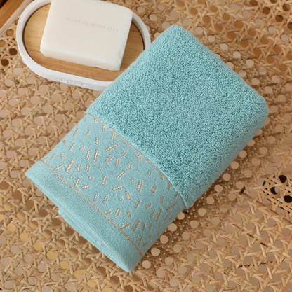 hand towel cotton thickened absorbent plain color adult household men and women face towel with hand gifts