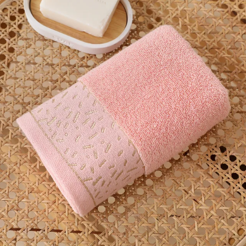 hand towel cotton thickened absorbent plain color adult household men and women face towel with hand gifts