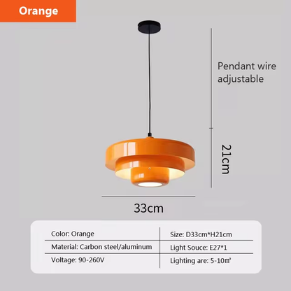 Nordic Pendant Light Iron E27 Home Decorative Hanging Lamps For Restauran Bedroom Living Room Coffee Macaron Indoor LED Lighting