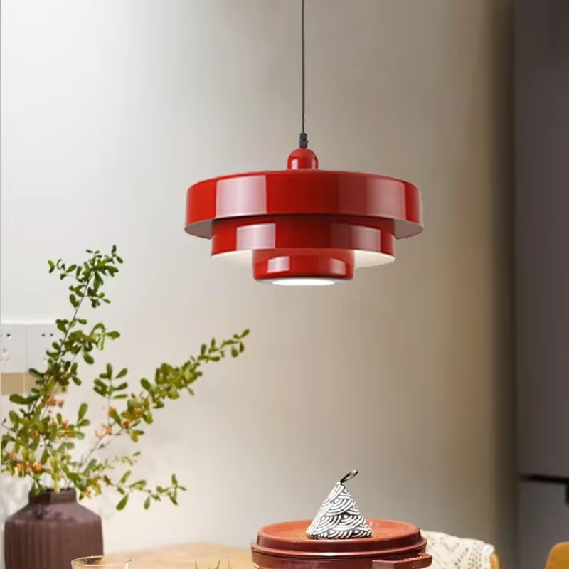 Nordic Pendant Light Iron E27 Home Decorative Hanging Lamps For Restauran Bedroom Living Room Coffee Macaron Indoor LED Lighting