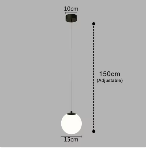 Modern Glass LED Pendant Lights Nordic Living Room Bedroom Fixtures Indoor Lighting Restaurant Bar Home Decor Hanging Lamp