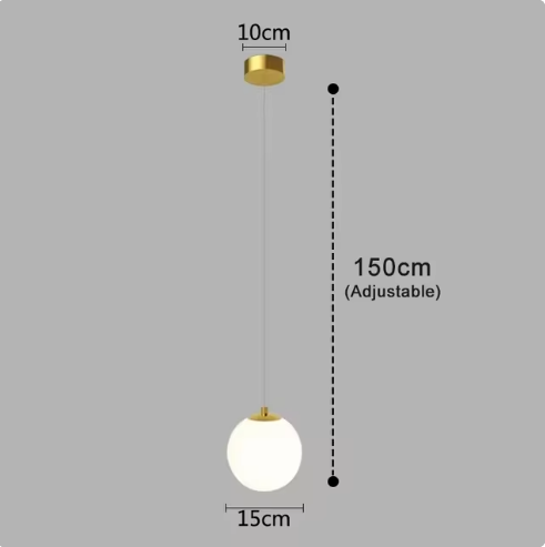 Modern Glass LED Pendant Lights Nordic Living Room Bedroom Fixtures Indoor Lighting Restaurant Bar Home Decor Hanging Lamp