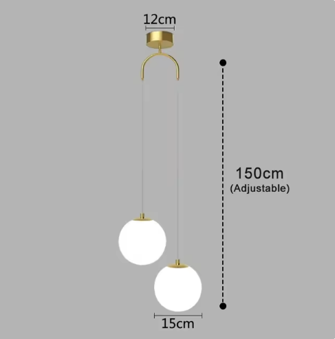 Modern Glass LED Pendant Lights Nordic Living Room Bedroom Fixtures Indoor Lighting Restaurant Bar Home Decor Hanging Lamp