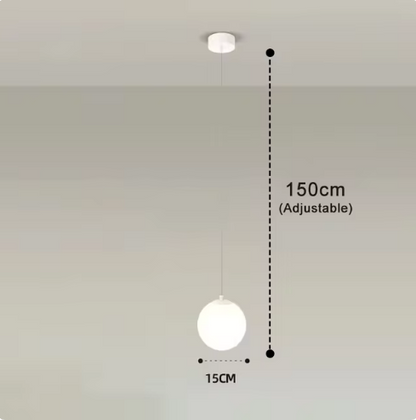 Modern Glass LED Pendant Lights Nordic Living Room Bedroom Fixtures Indoor Lighting Restaurant Bar Home Decor Hanging Lamp