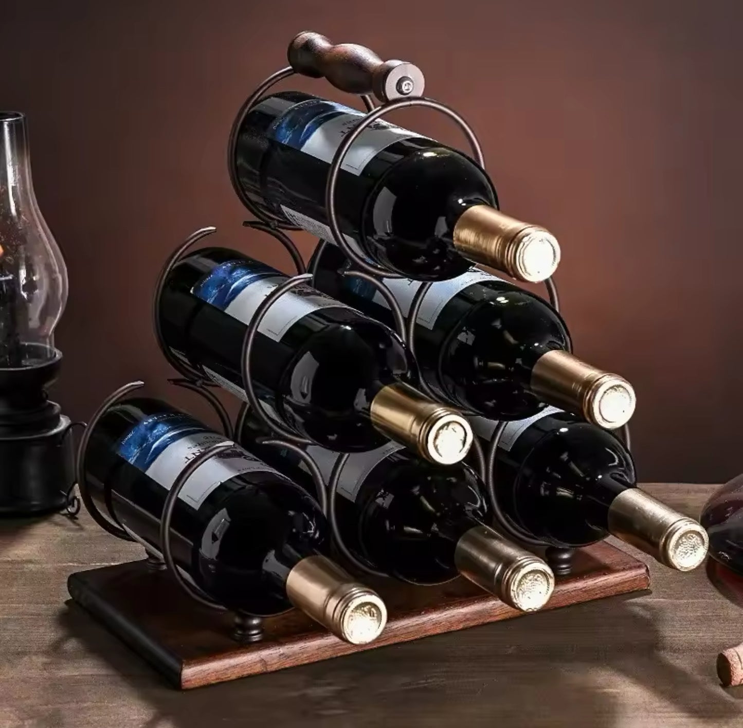 Creative Red Wine Rack Home Decoration Grape Bottle Rack Wine Cabinet Decoration Ornaments Wine Bottle Rack