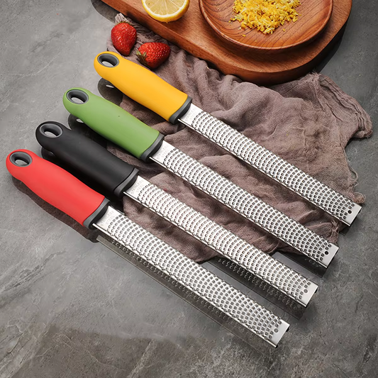 Stainless Steel Wire Grater Plastic Anti Slip Handle Cheese Grater Chocolate Lemon Grater Garlic Fruit Grater Kitchen Gadget