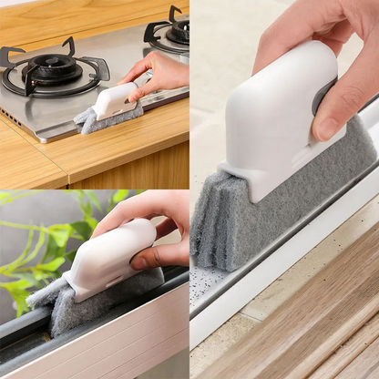 Window Groove Cleaning Brush Seam Door Gap Windows Slot Corner Cleaner Brush Scouring Cloth Household Glass Cleaning Tools