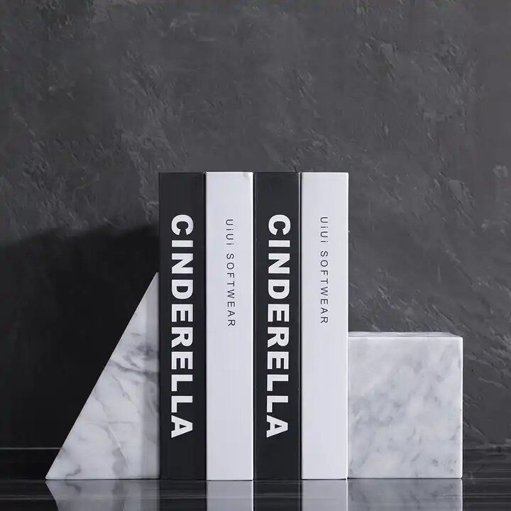 Ephemeral Marble Bookends