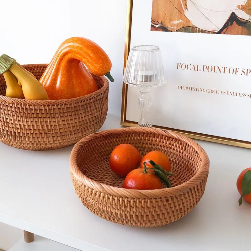 Adalyn Rattan Storage Baskets - Set of 3 pieces