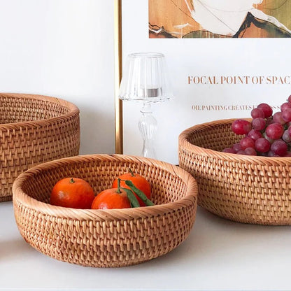 Adalyn Rattan Storage Baskets - Set of 3 pieces