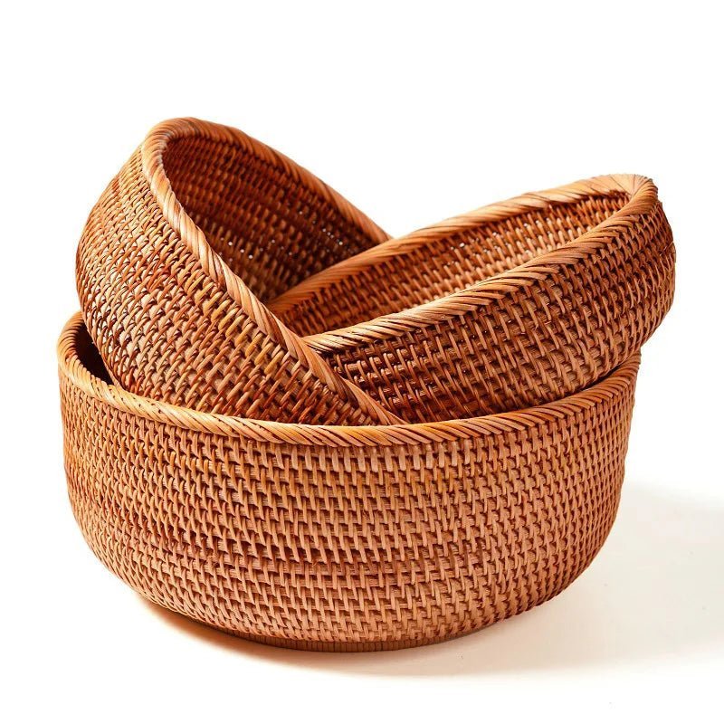 Adalyn Rattan Storage Baskets - Set of 3 pieces