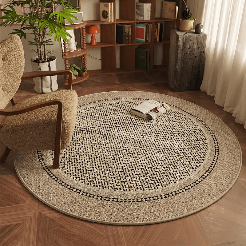 Round Modern Carpet Sofa Coffee Table Blanket Living Room Large Area Decorative Plush Carpet Fluffy Soft Thick Mat Rug