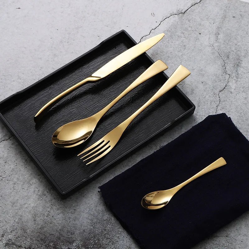 Alyssa Gold Flatware - Set of 16 pieces