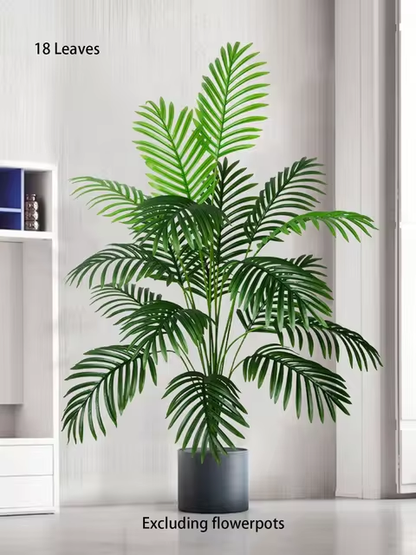 Artificial Palm Tree Plastic Turtle Back Plants Leaf Schefflera Tropical Tree Home Office Party Outdoor Decor