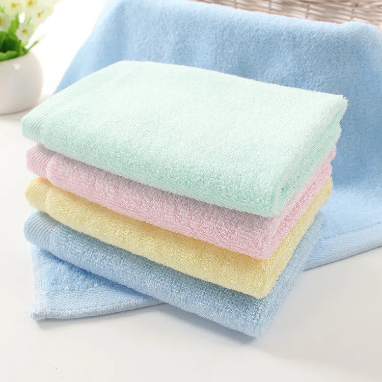 Natural Bamboo Fiber Baby Washcloths - Set of 4 pieces